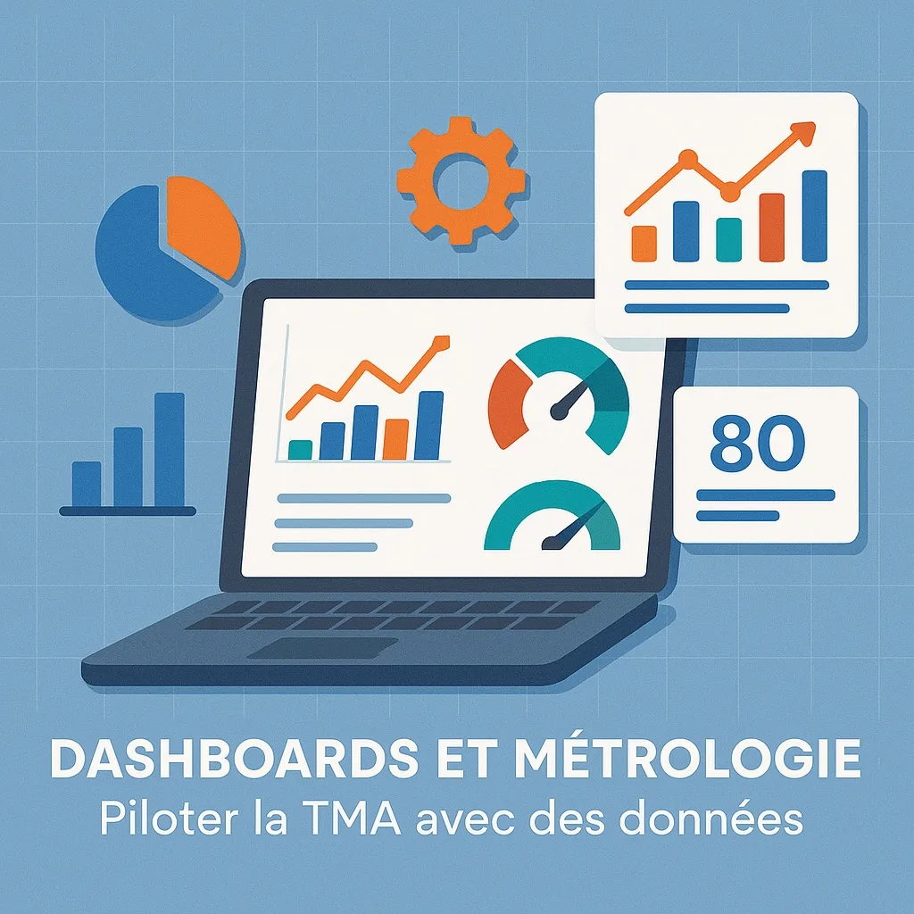 Dashboards et métrologie du pilotage d'une TMA