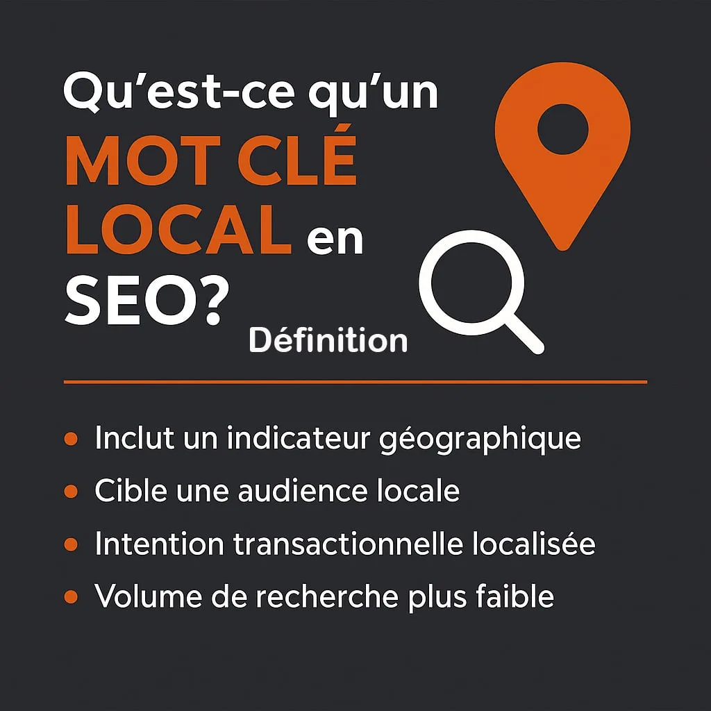Caractéristiques d'un mot clé local en référencement SEO
