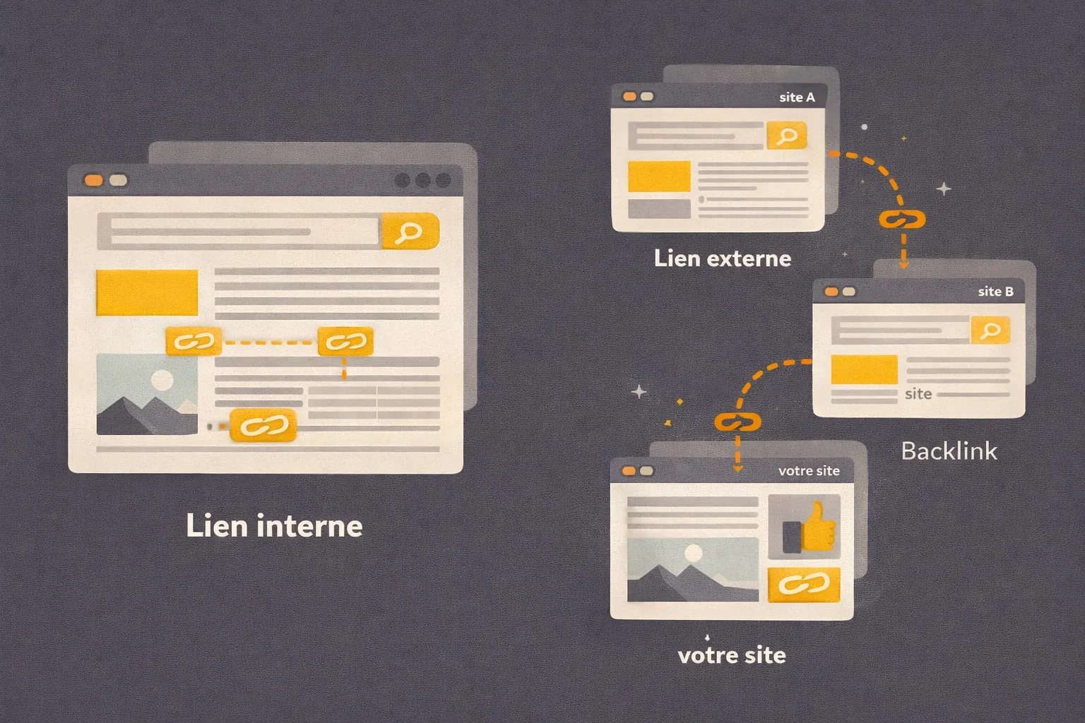 differents types de liens