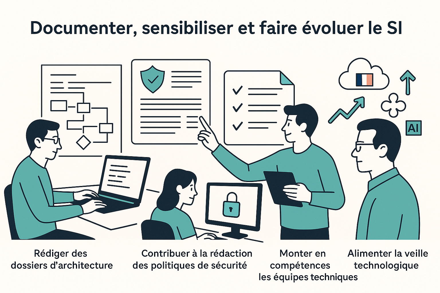 documenter sensibiliser et faire evoluer le SI