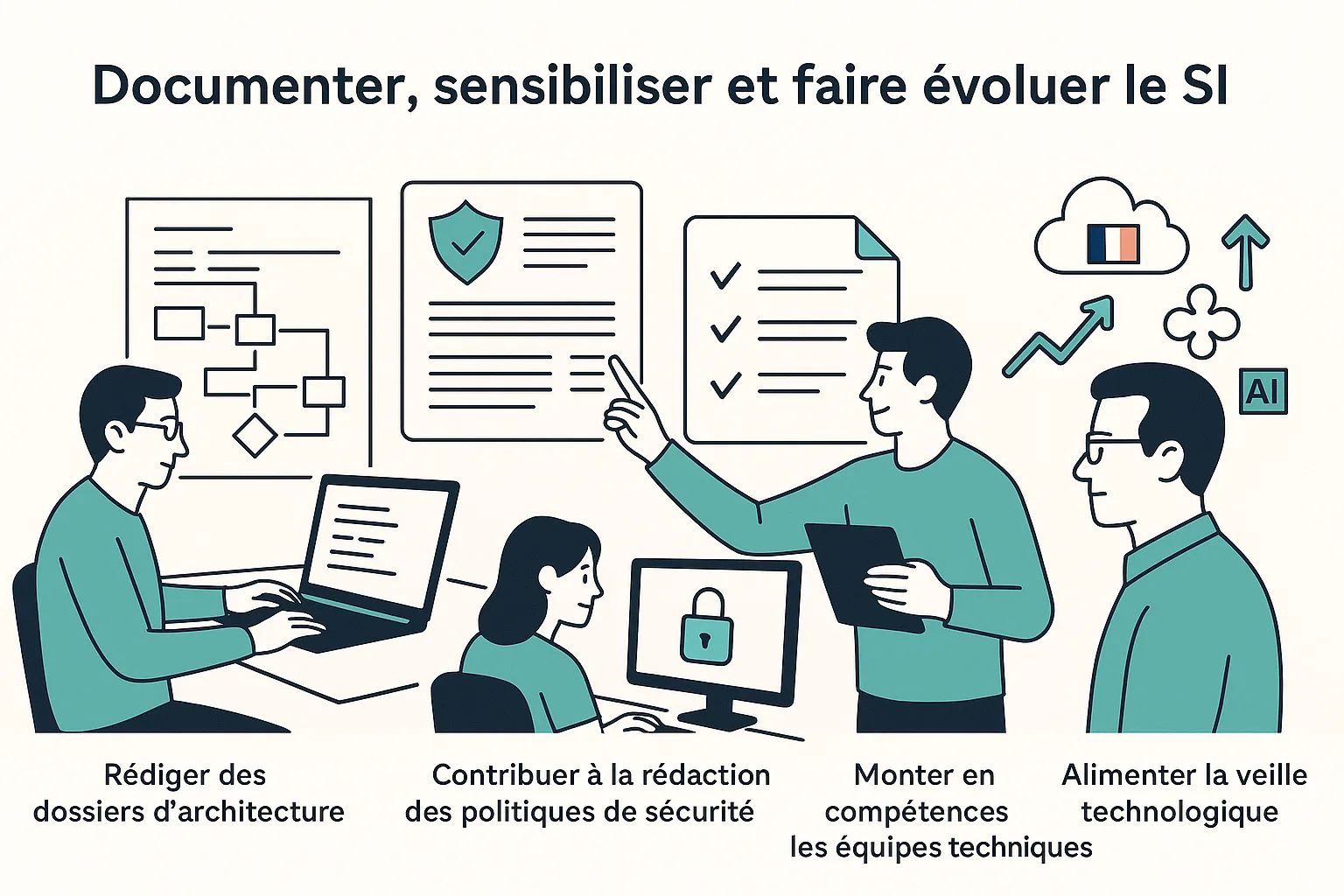 documenter sensibiliser et faire evoluer le SI
