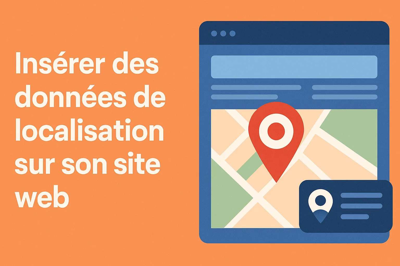 Insertion de données de localisation dans un site web