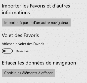 donnees de navigation edge internet explorer