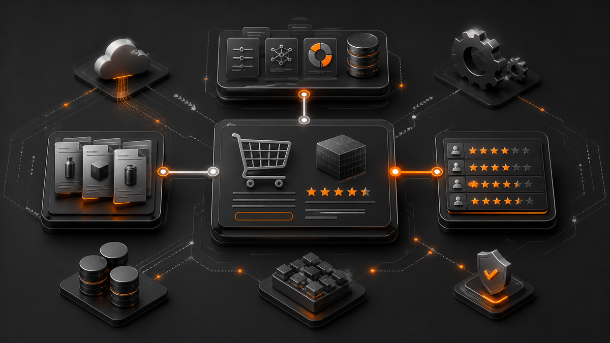Relations entre les types Product, Offer et AggregateRating