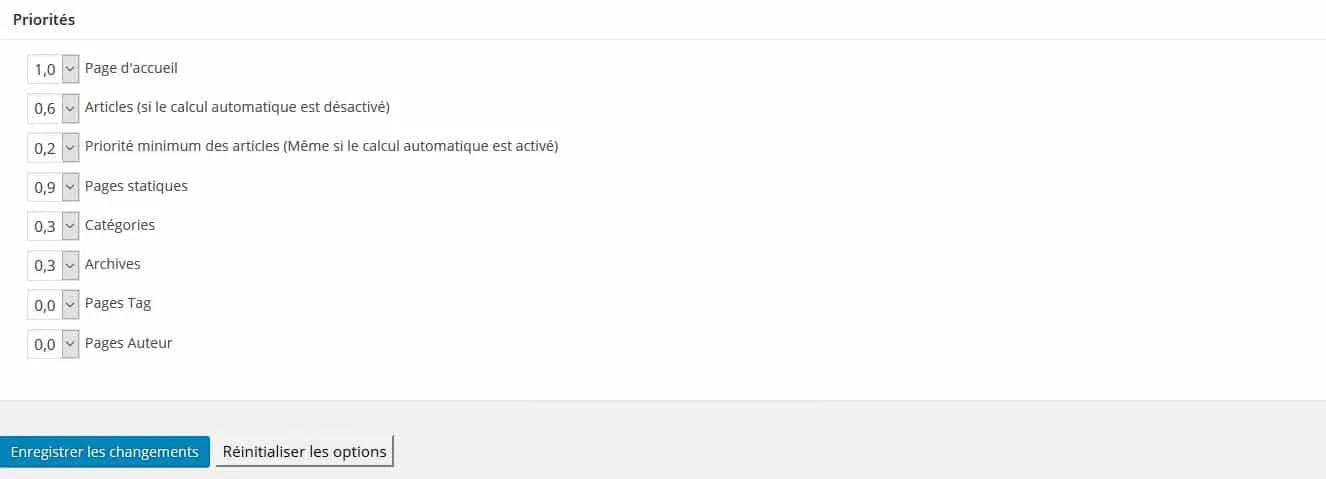 donner la priorité aux pages
