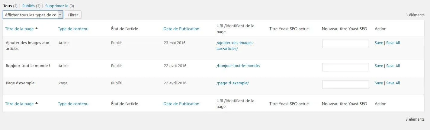 editeur par lot yoast