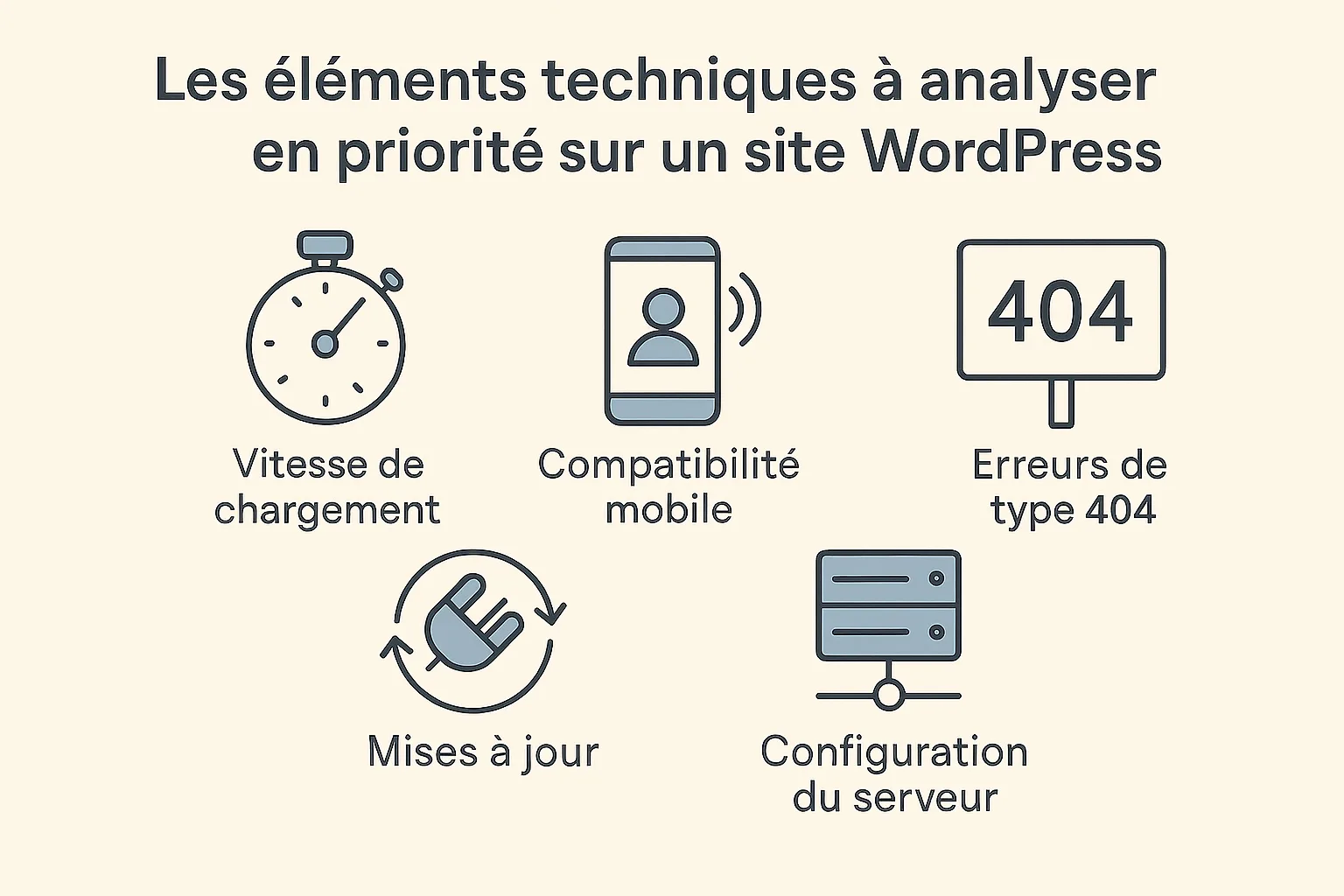 elements techniques audit site WordPress