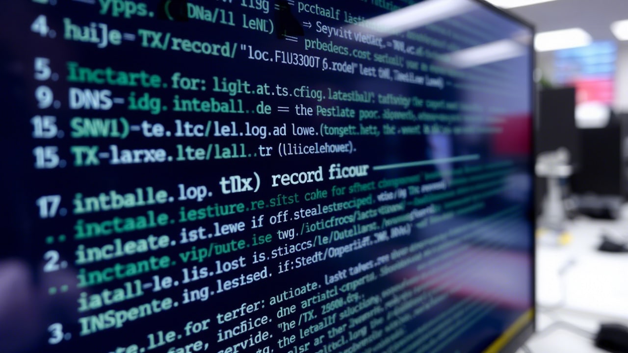 enregistrement txt dns