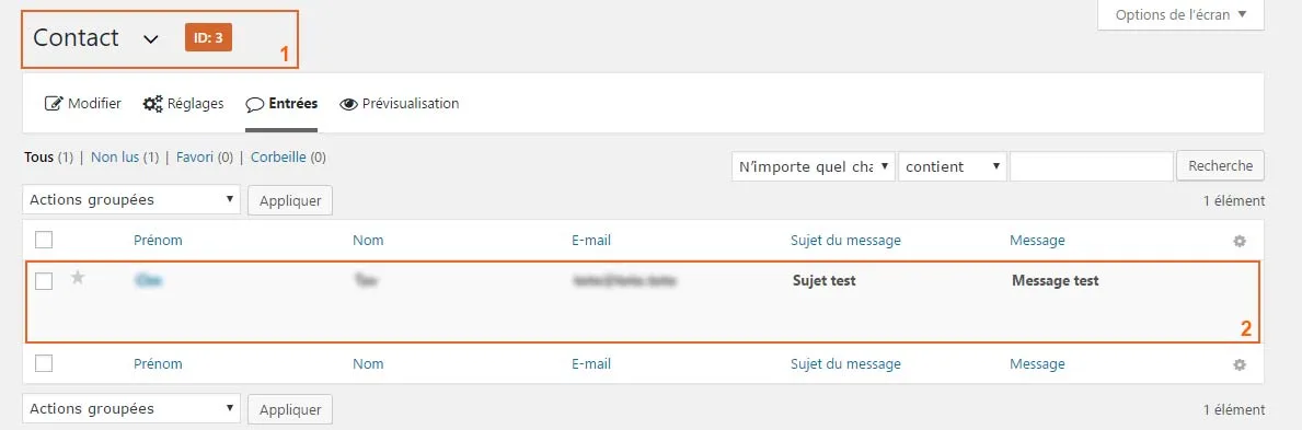 entrees formulaire (inscriptions)