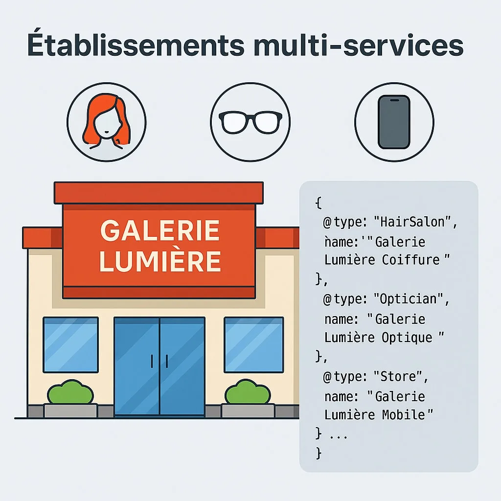 Établissement multi-services en données structurées LocalBusiness