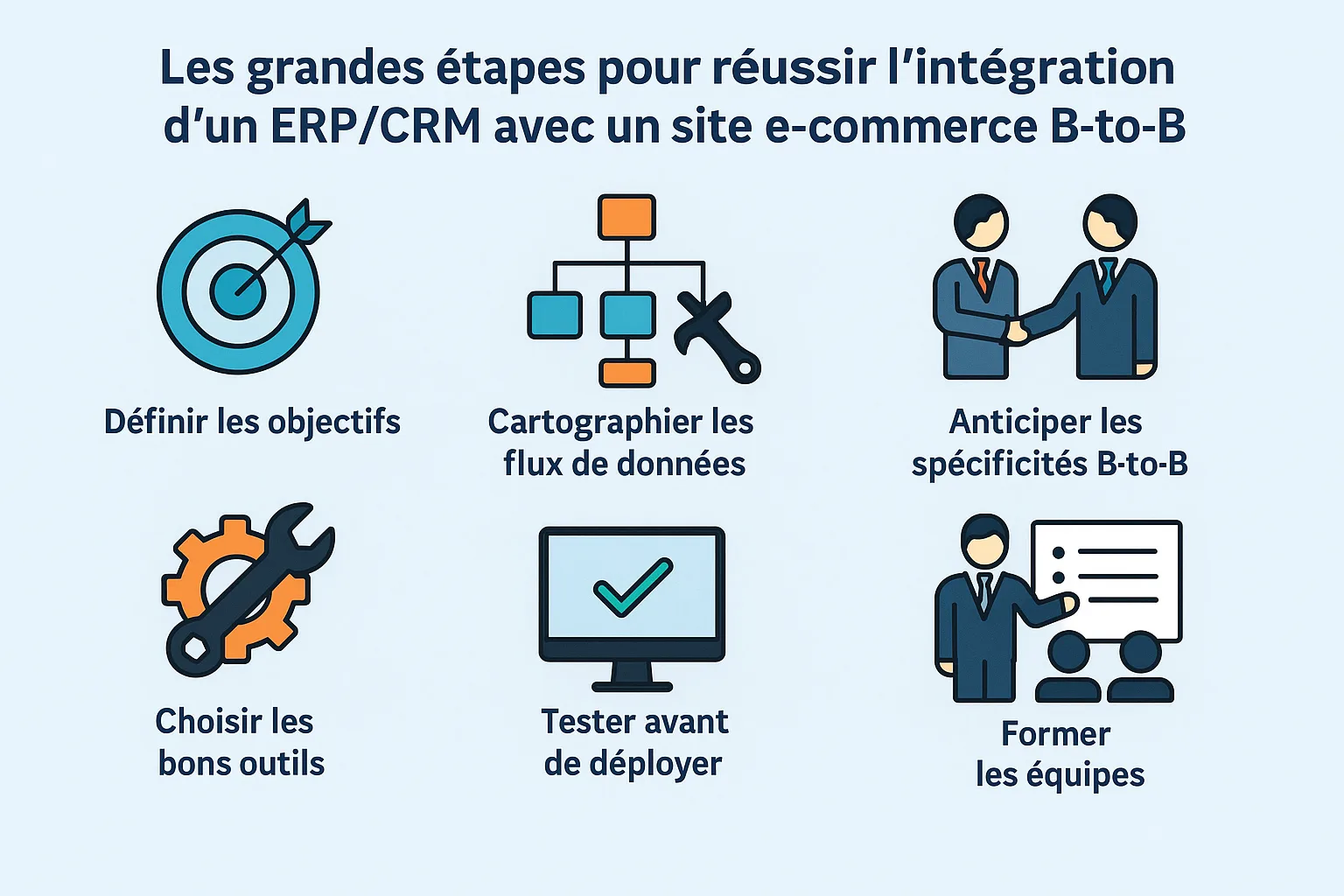 etapes integration erp crm e commerce