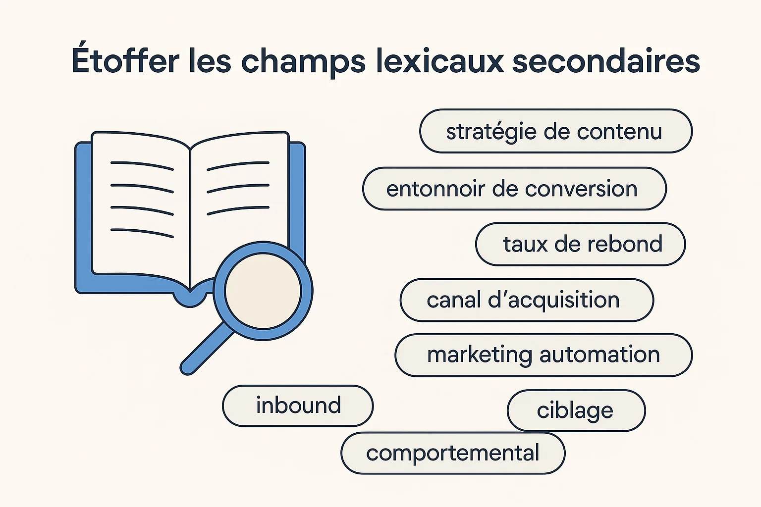 etoffer champs lexical secondaire