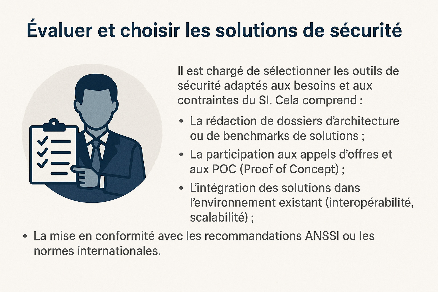 evaluer et choisir les solutions de securite