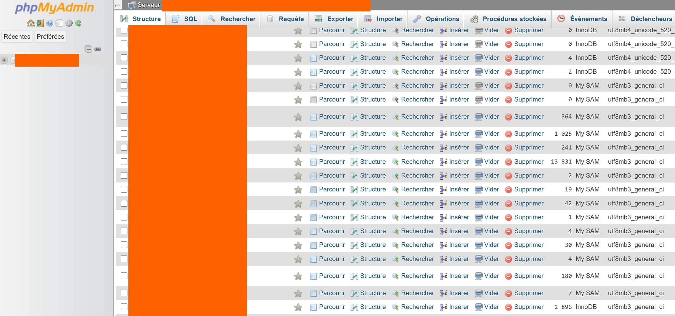 exemple base de données wp phpmyadmin