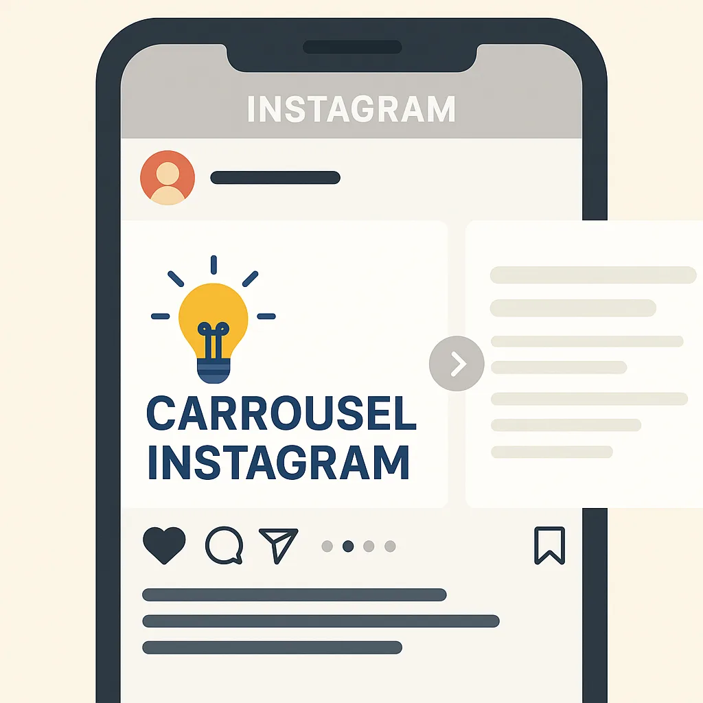 Exemple de carrousel publié sur Instagram
