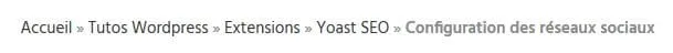 exemple de fil ariane avec yoast seo pour wordpress