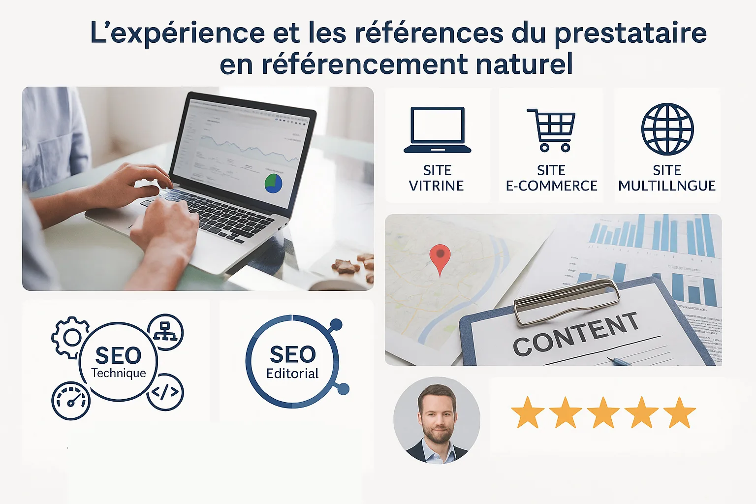experience et references du prestataire SEO