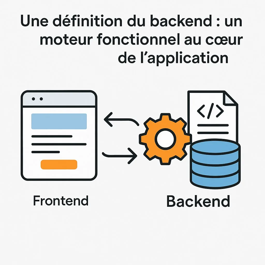 Le backend et le frontend d'une application web