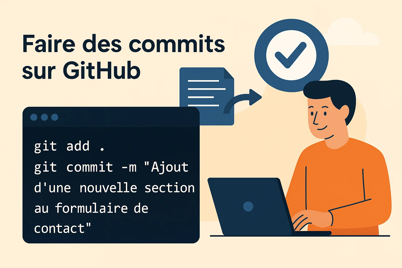 Envoi de commits sur GitHub
