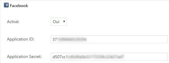Ajout des information de l’app Facebook au plugin WP Social Login