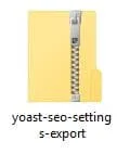 fichier seo settings export
