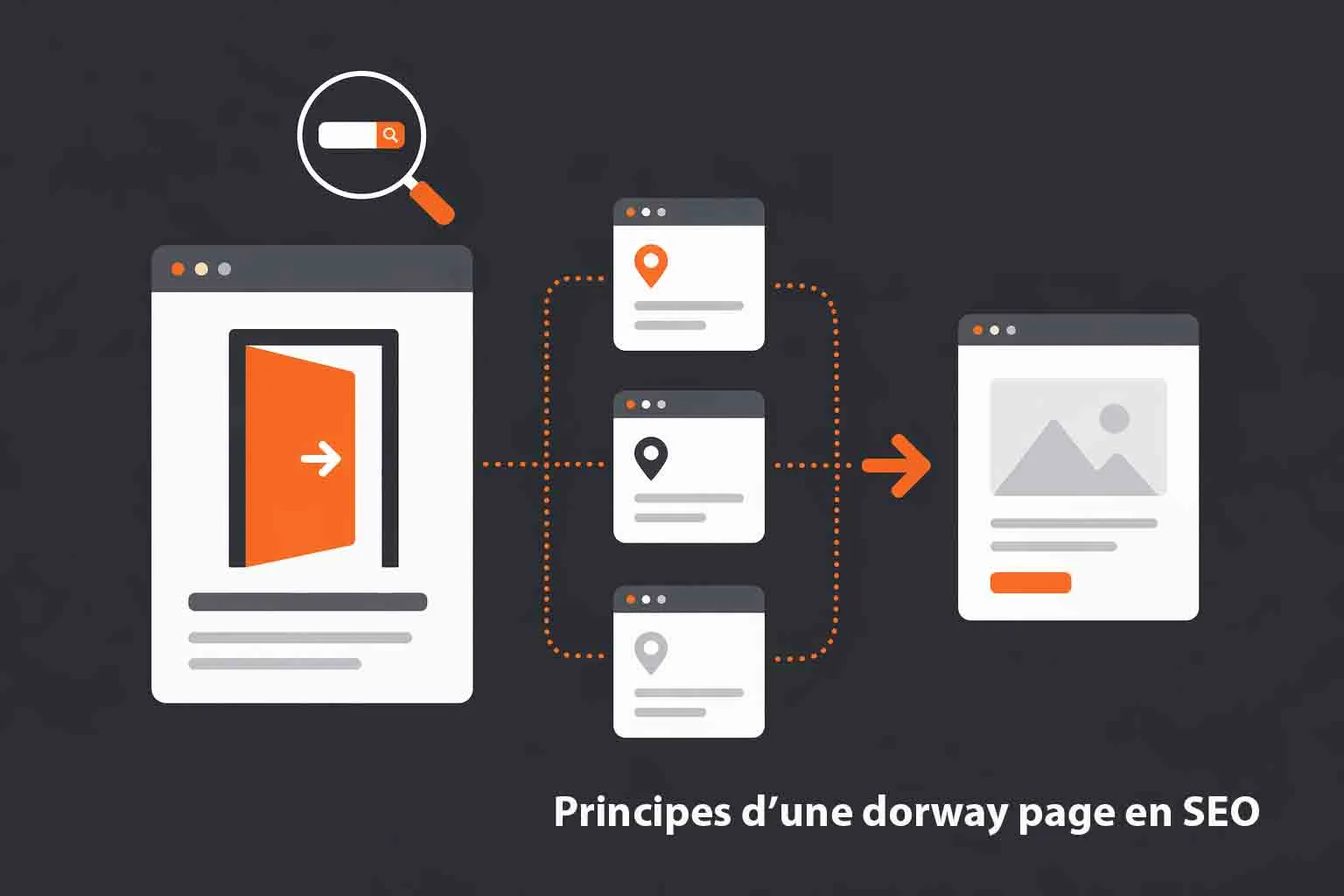 Fonctionnement d'une doorway page en SEO