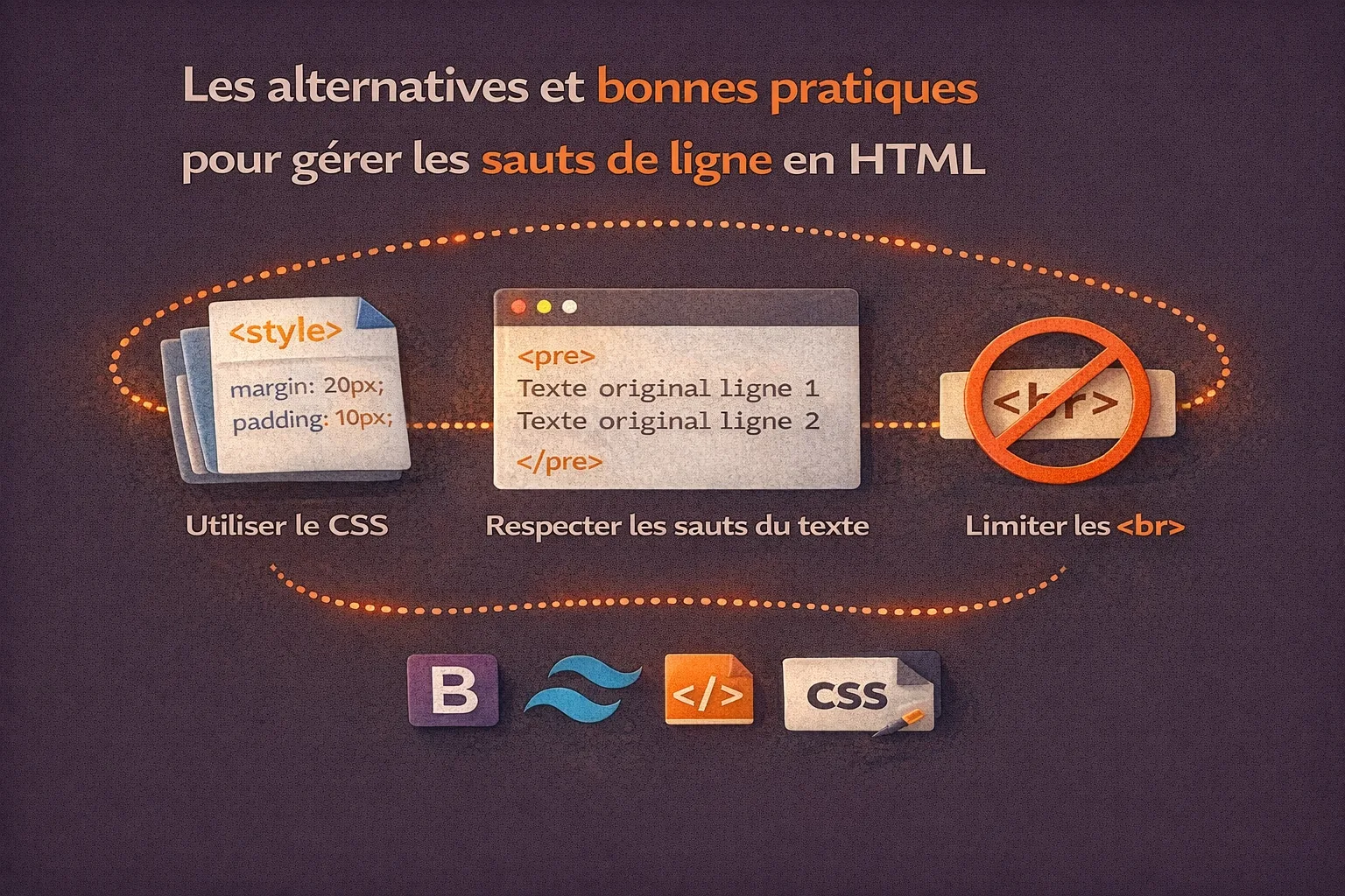 Gestion des sauts de ligne en HTML