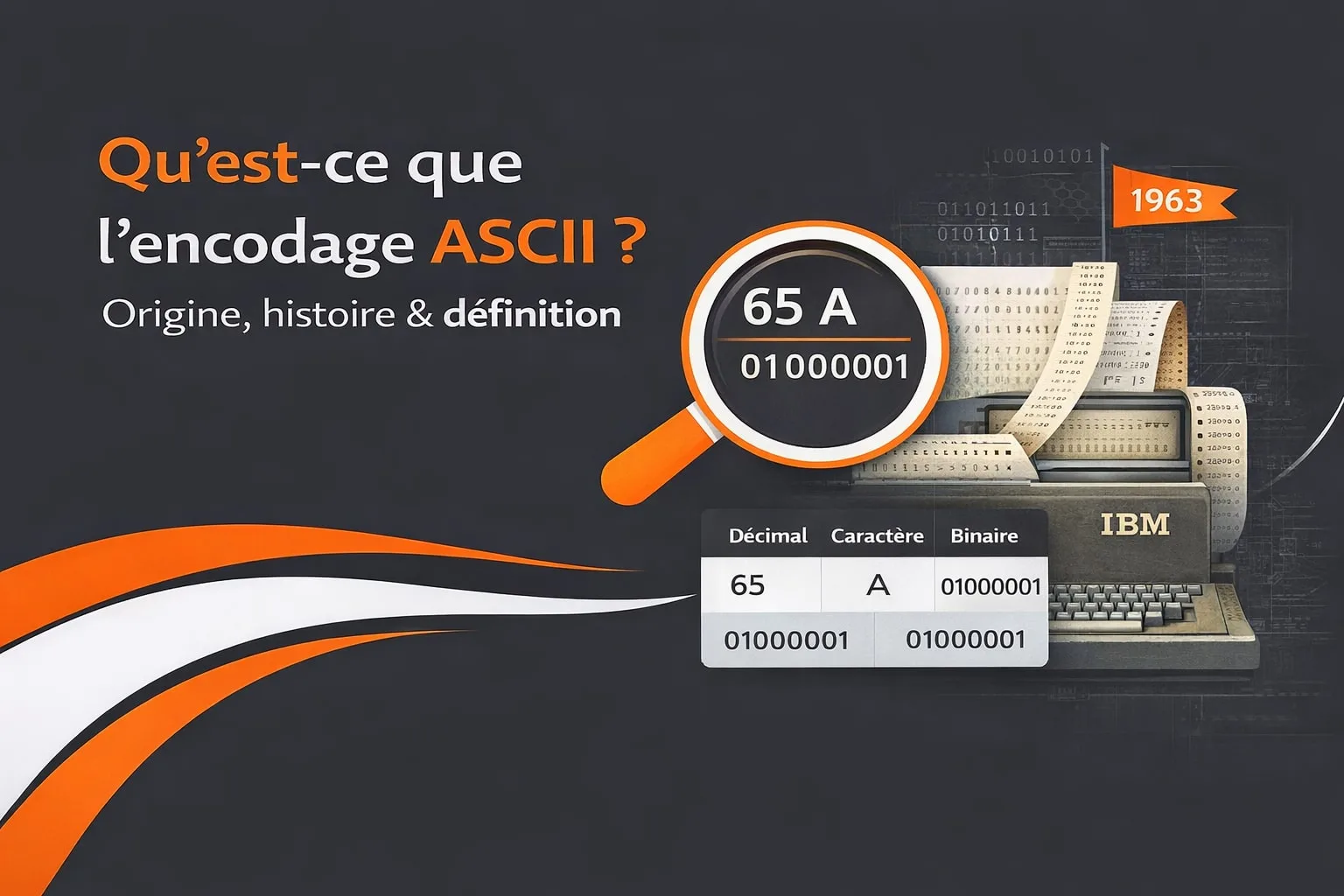 Origine et histoire de l'encodage ASCII