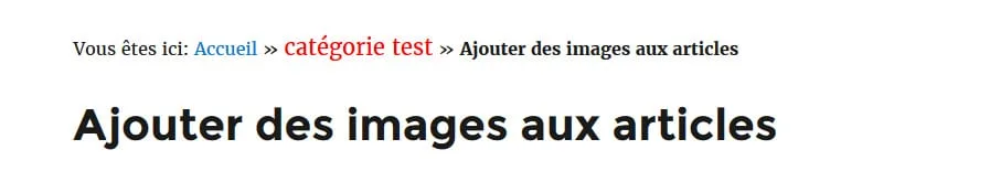 mettre un hover sur le fil d'ariane
