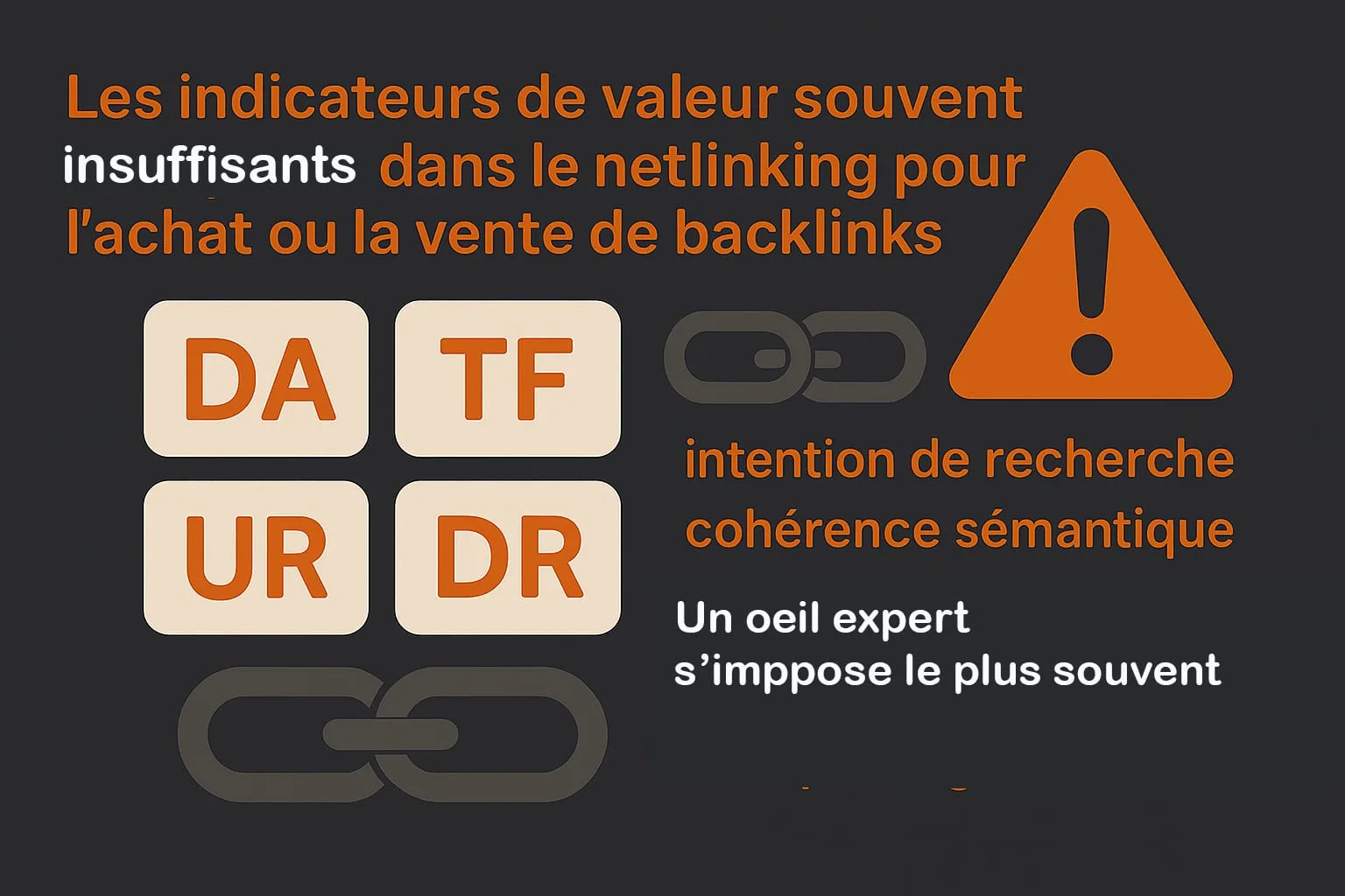 Limites des indicateurs de valeur d'un backlink