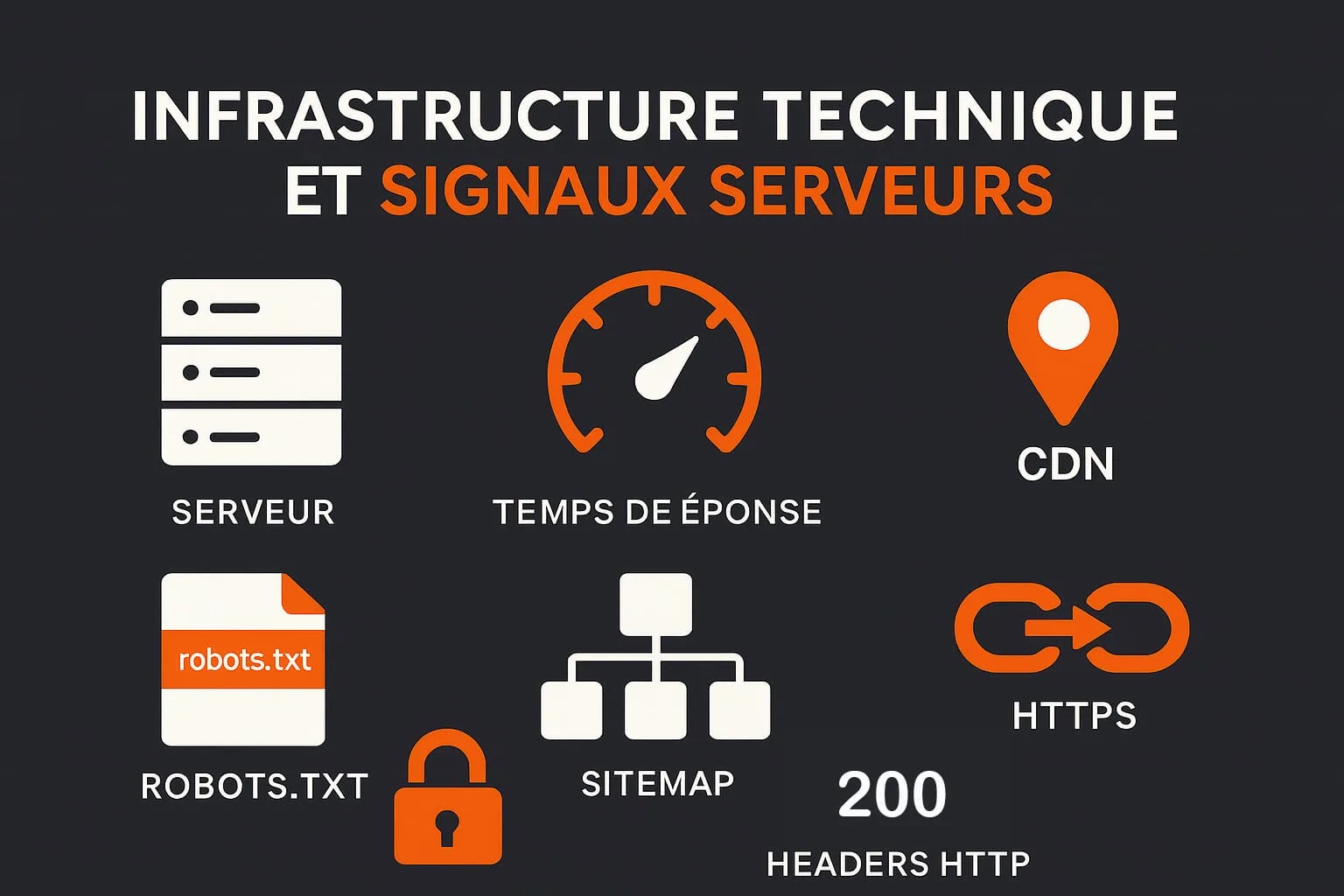 Infrastructure technique et signaux serveurs en SEO on-site
