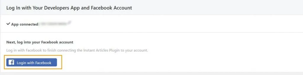 configuration instant article facebook