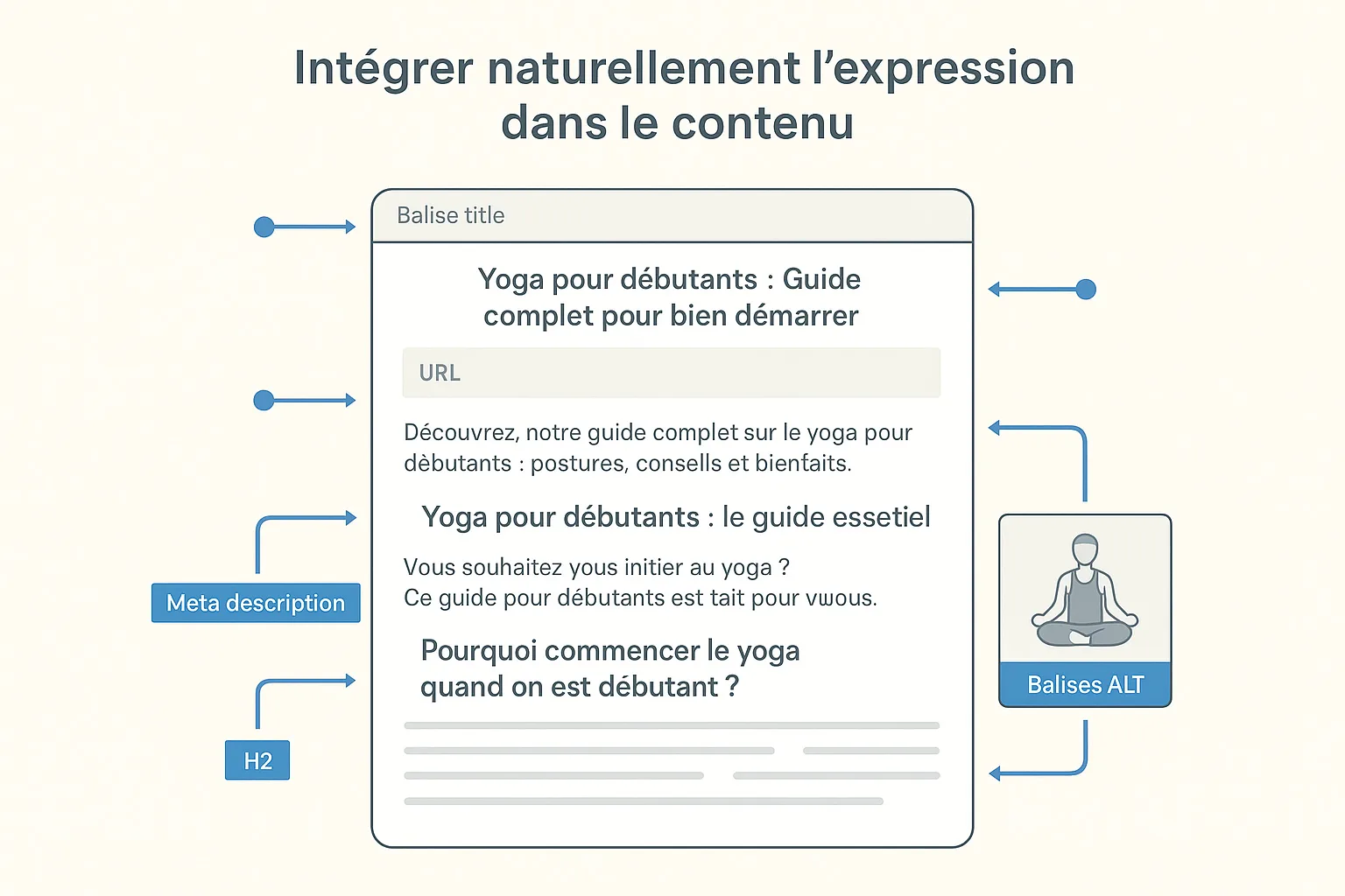 integrer expression cle principale contenu