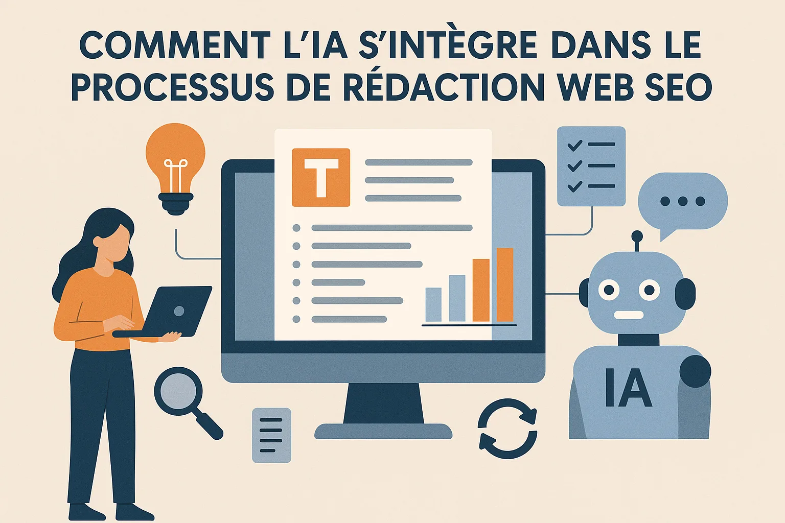 Intégration de l'IA au processus de rédaction web SEO