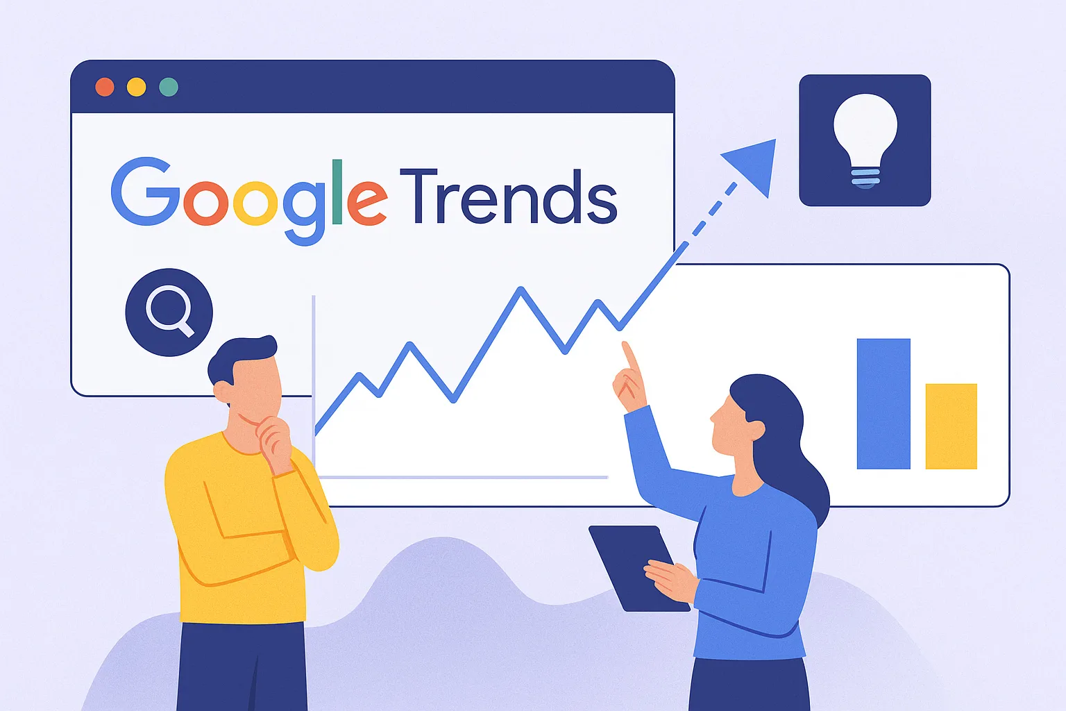Lecture prédictive des tendances dans Google Trends