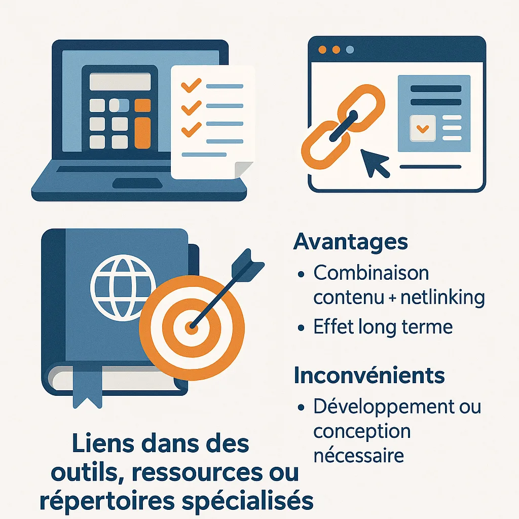 liens dans les outils campagne netlinking SEO