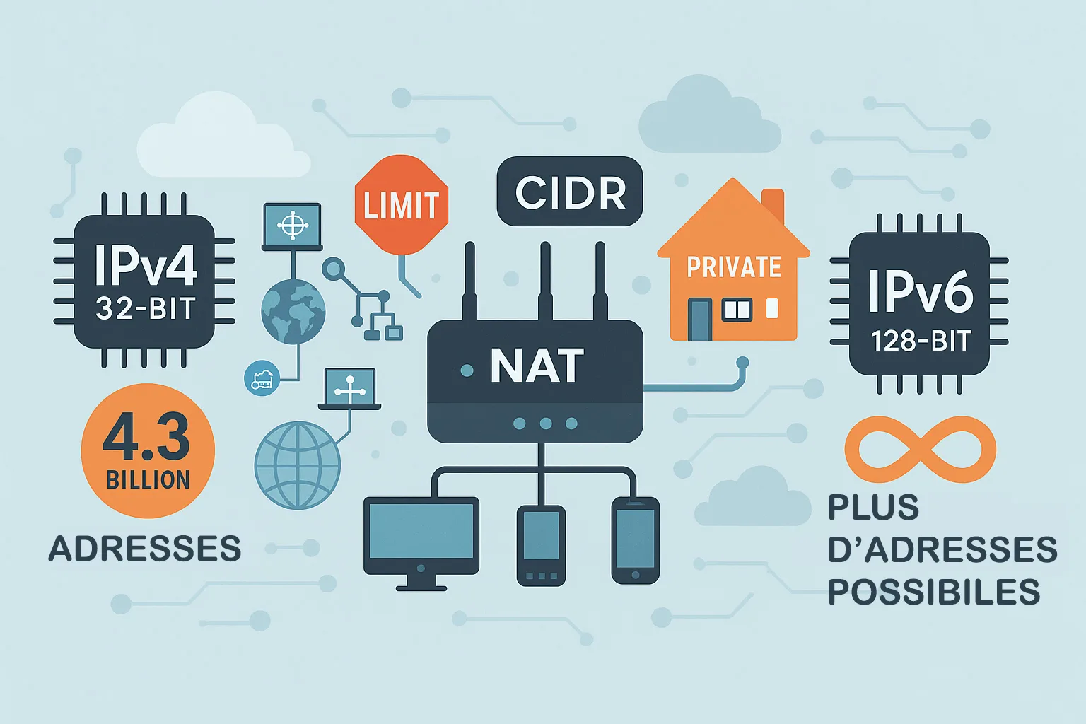 Les limites d'IPv4 et le passage progressif à IPv6