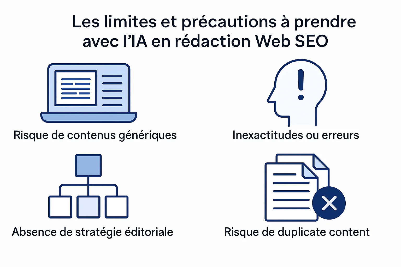 limites et precautions a prendre avec l'IA