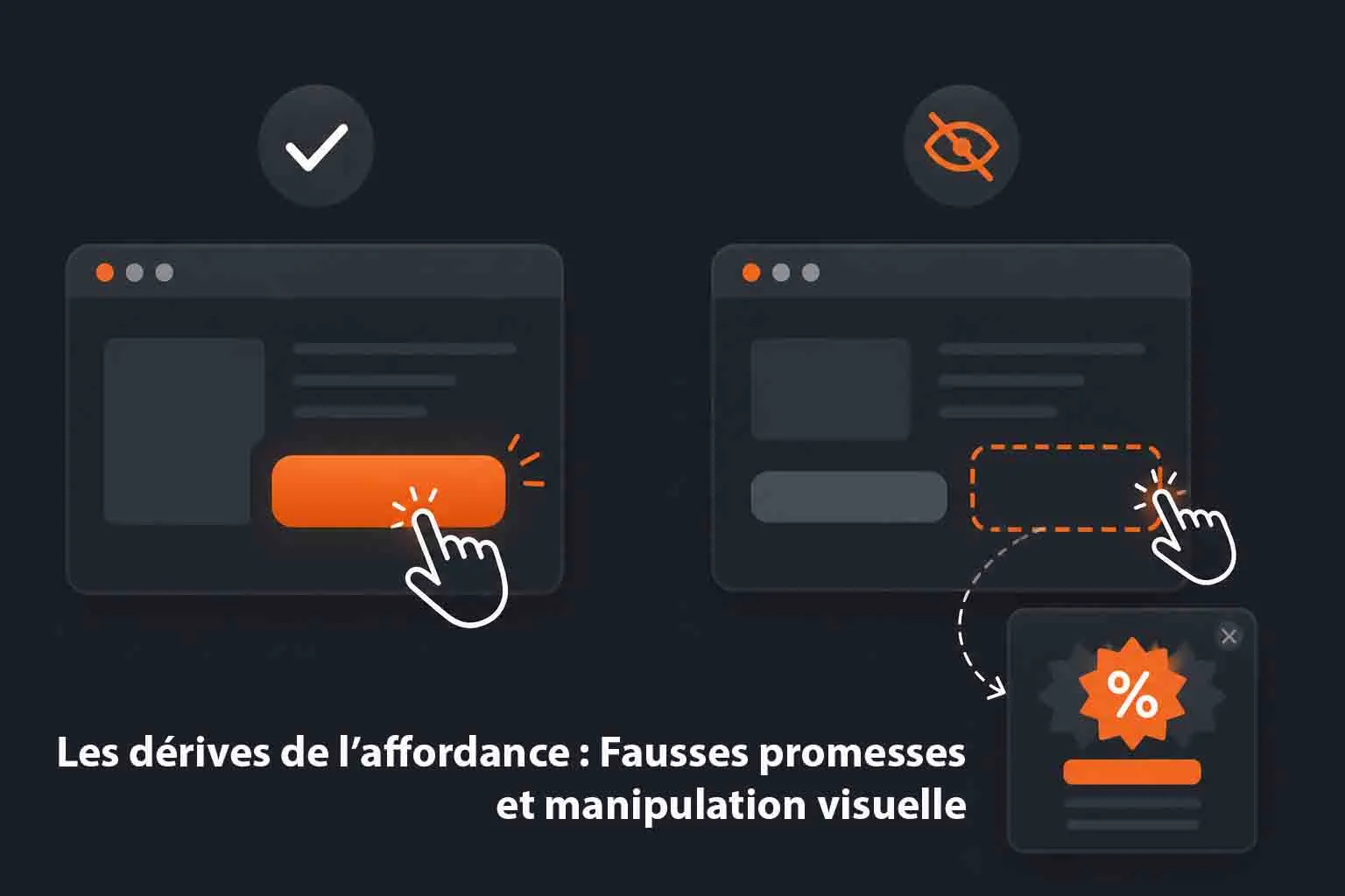 manipulation visuelle affordance