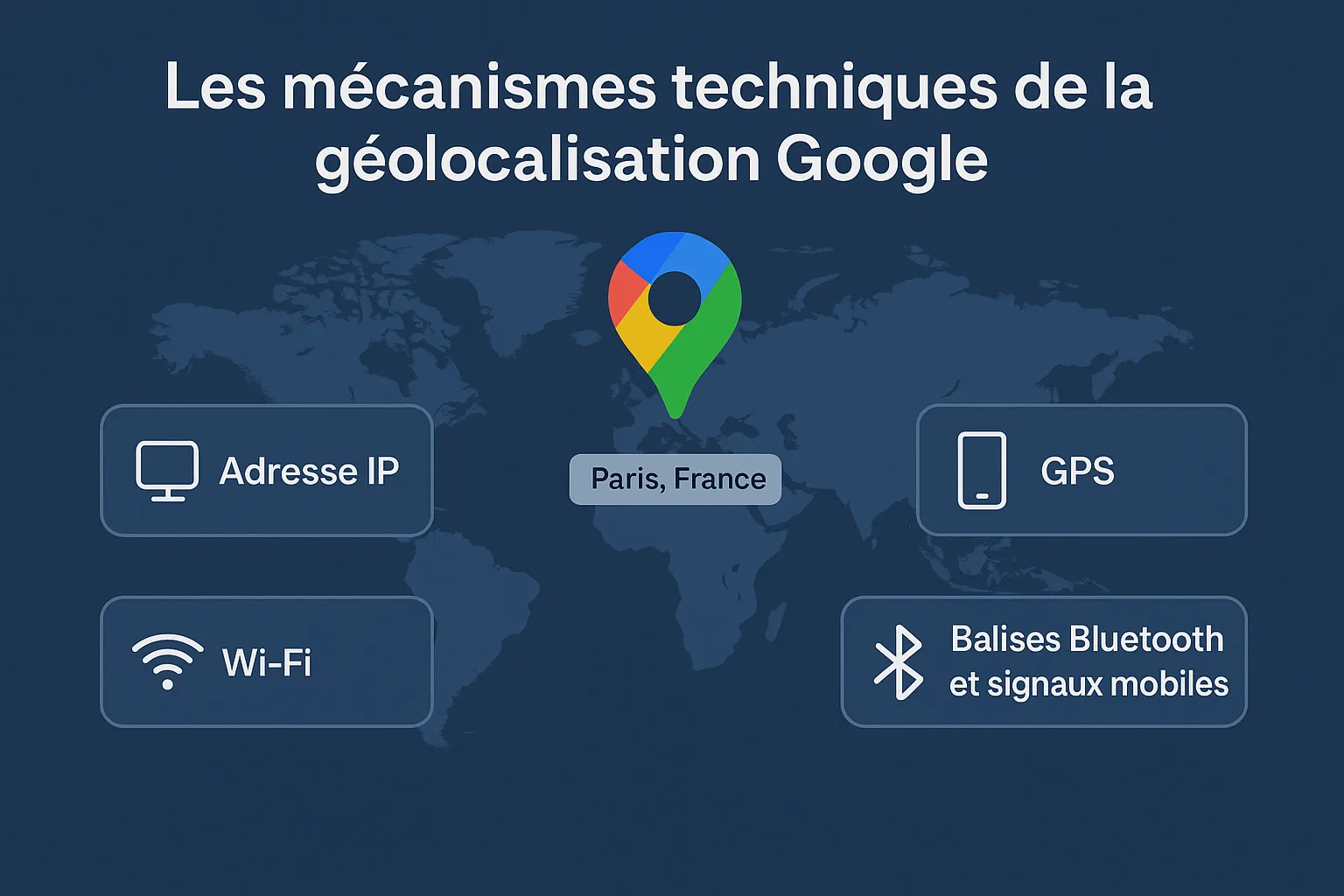 Mécanismes techniques de la géolocalisation Google
