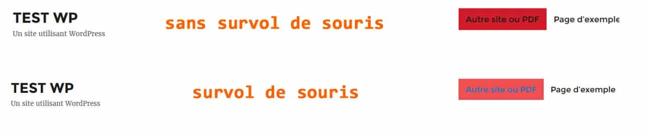 Aperçu de survol de menu personnalisé WordPress