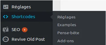 menu shortcode ultimate