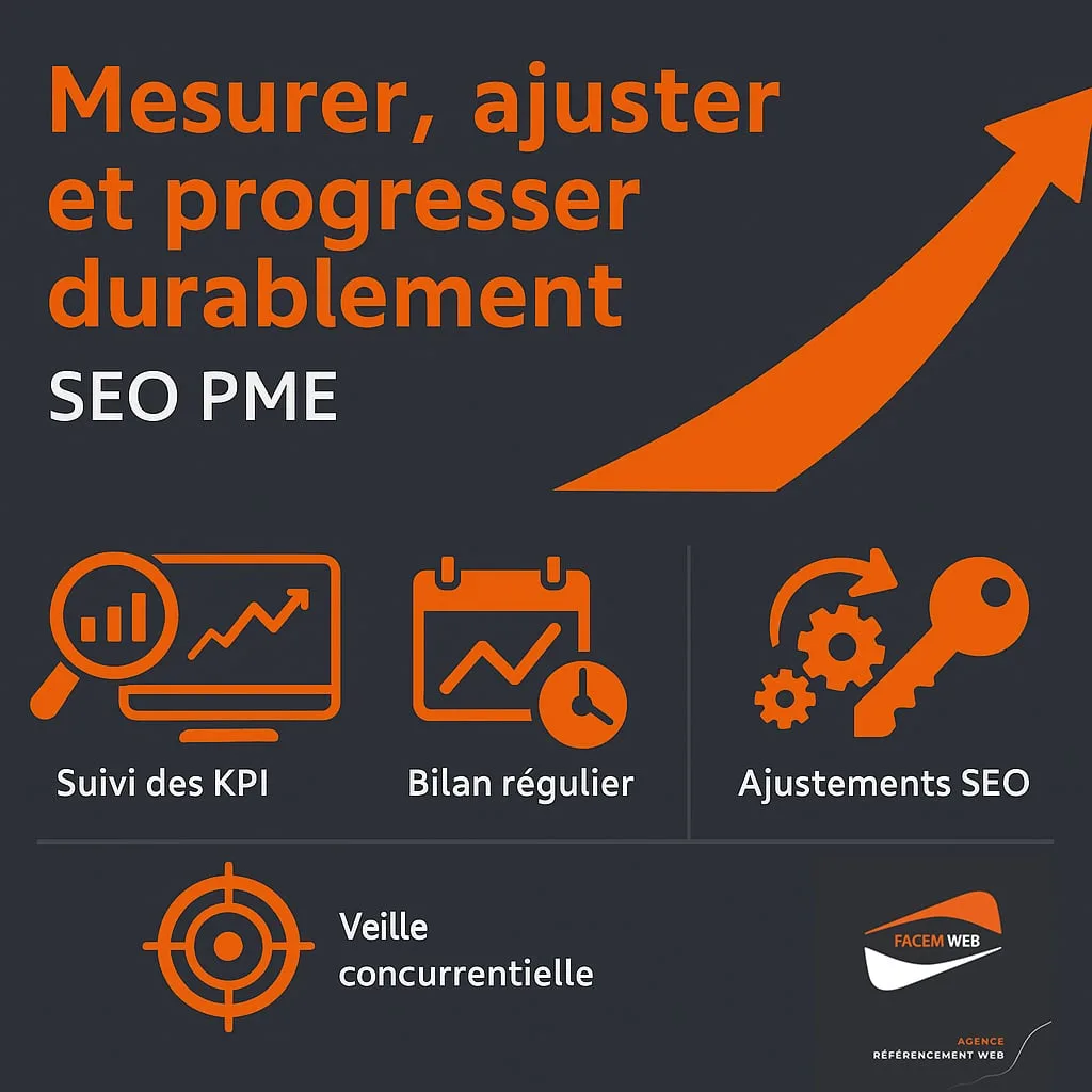 Mesure des progrès d'un accompagnement SEO de PME