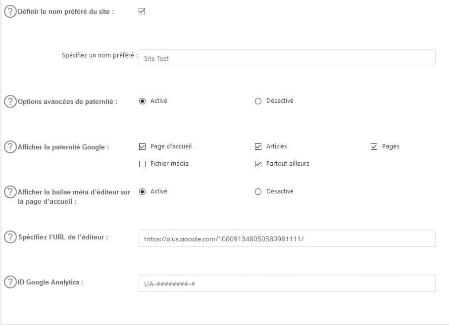 metadonnees google