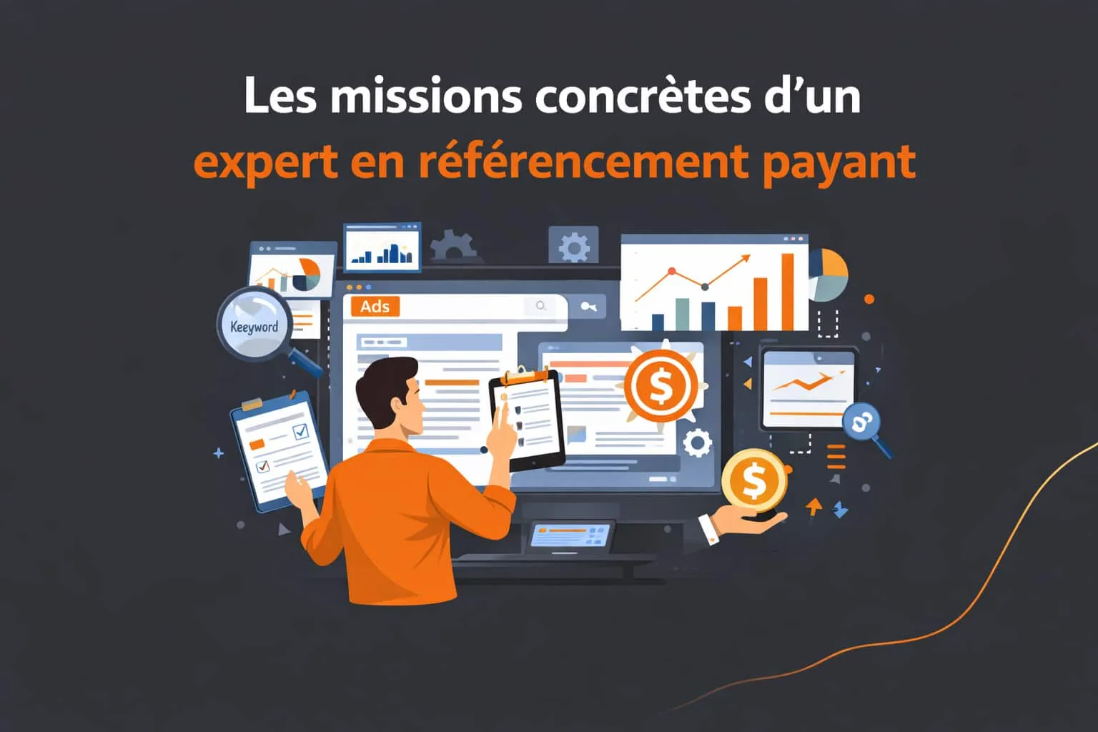 Reporting et analyse de données d'un expert en référencement payant