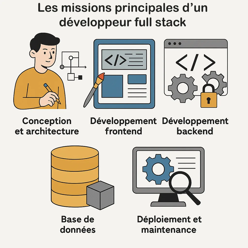 missions principales developpeurt full stack