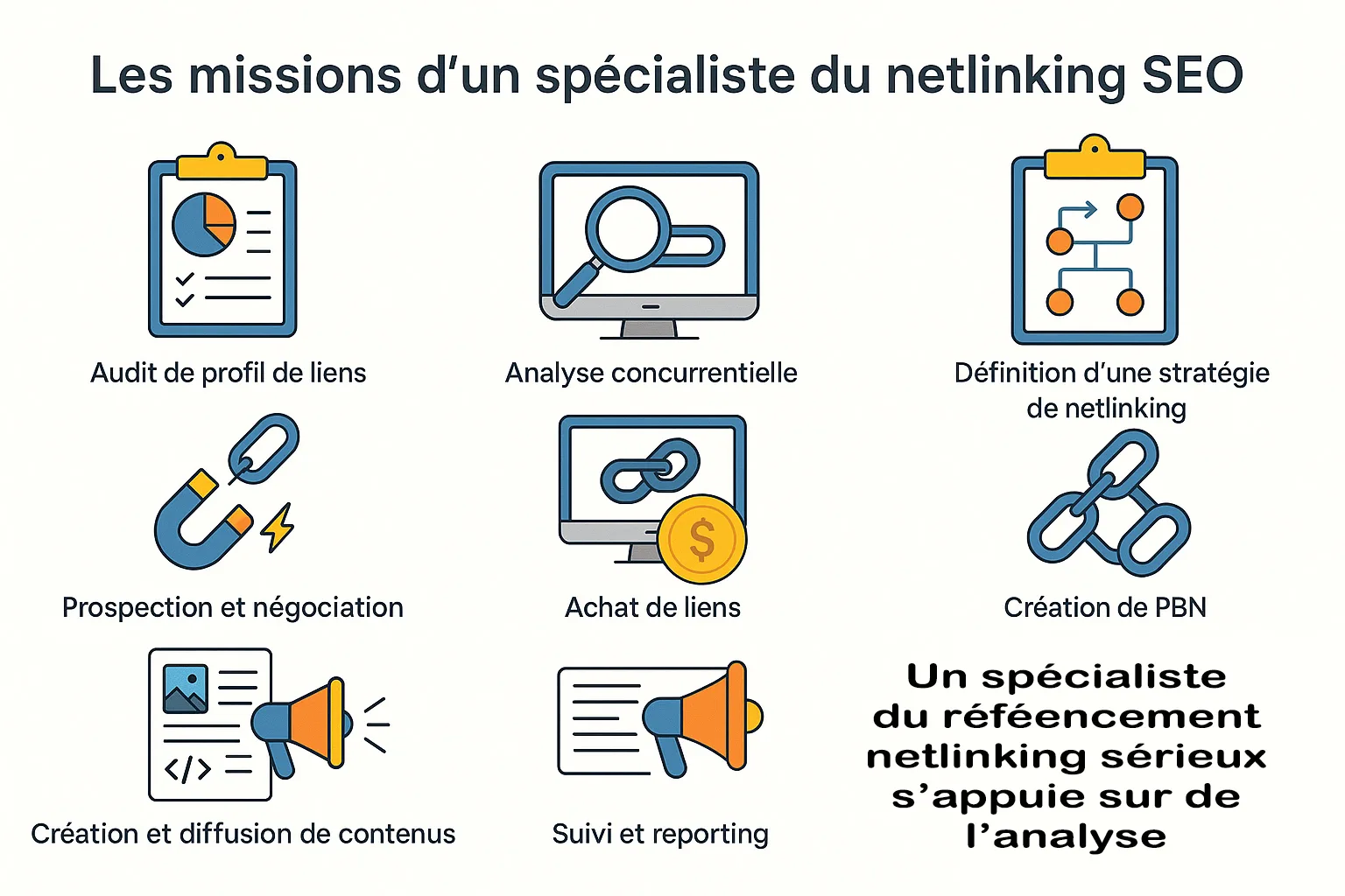 Les missions d'un spécialiste du netlinking SEO