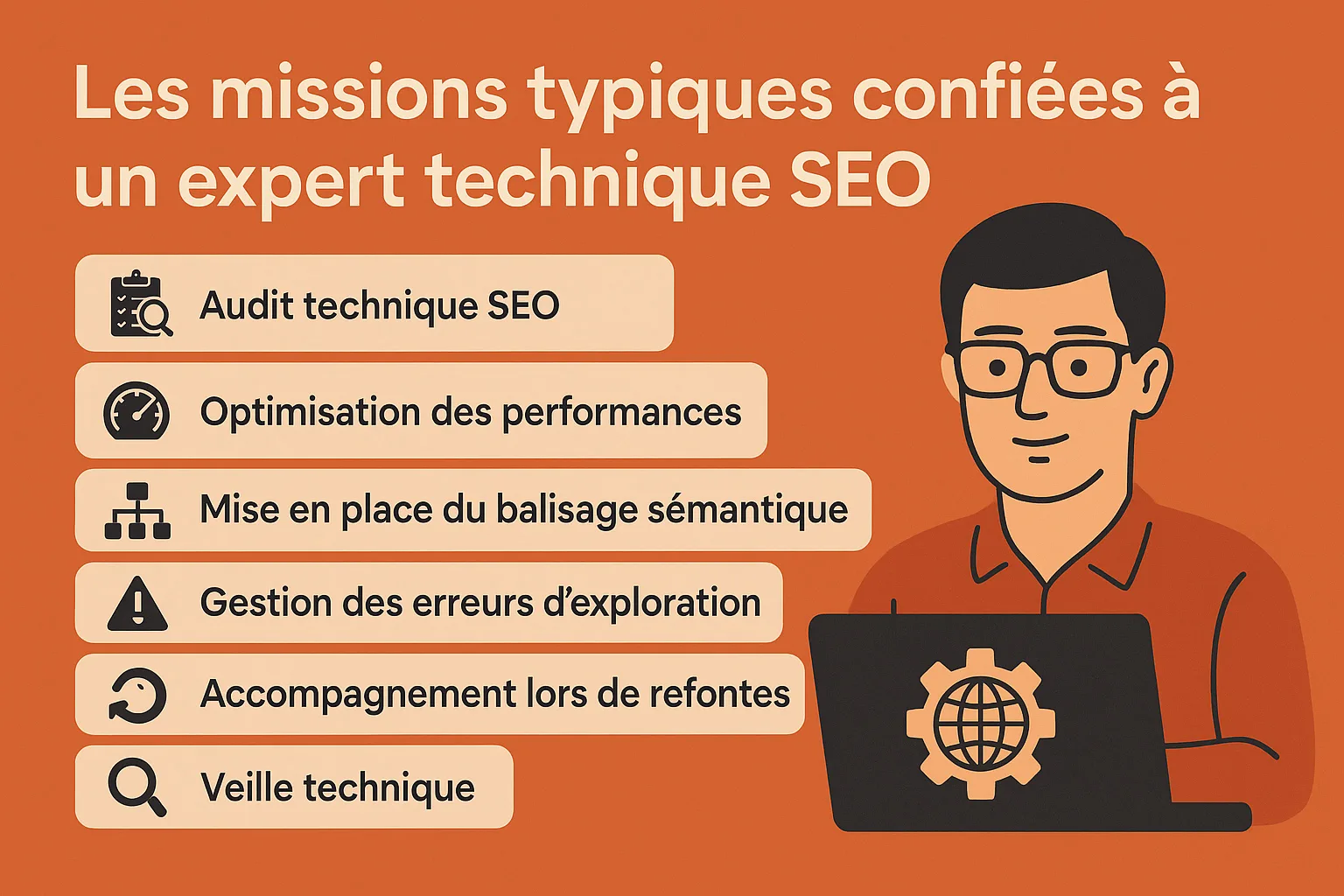 missions typiques expert seo technique
