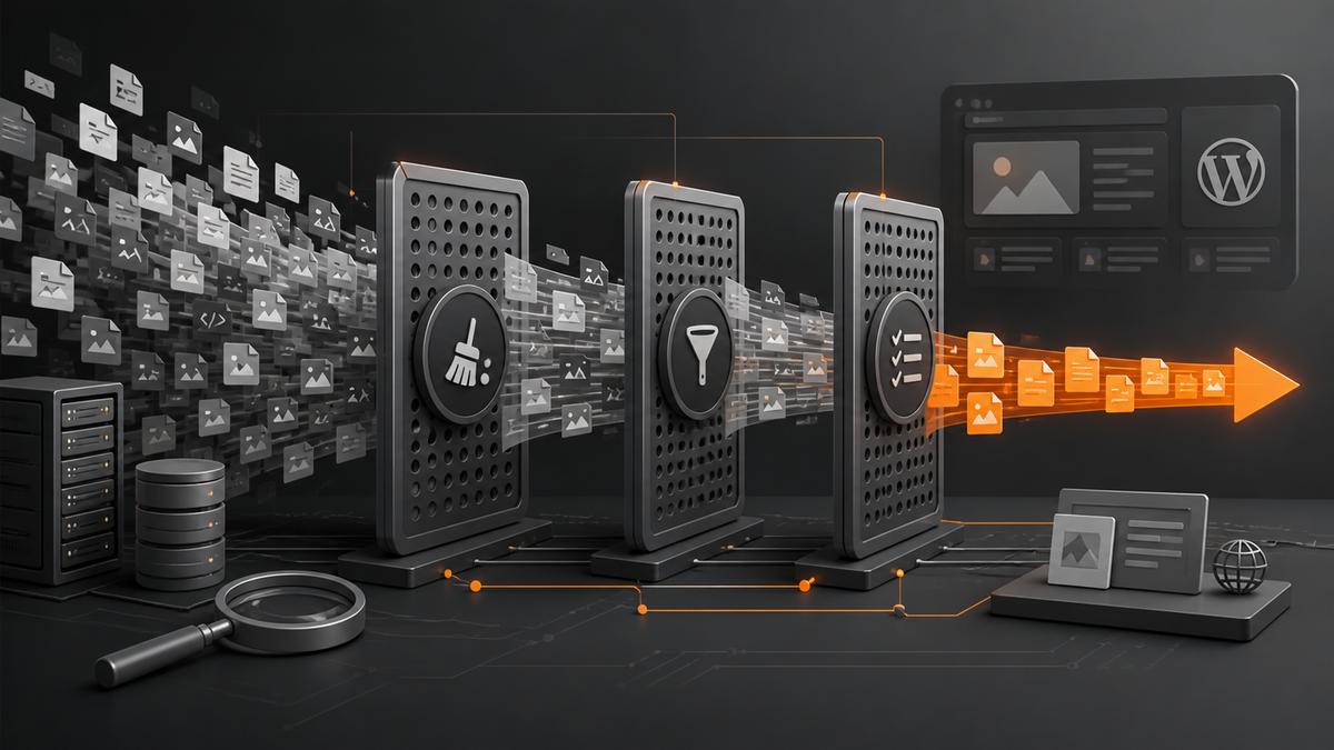 Trois passes successives de nettoyage d’un index gonflé