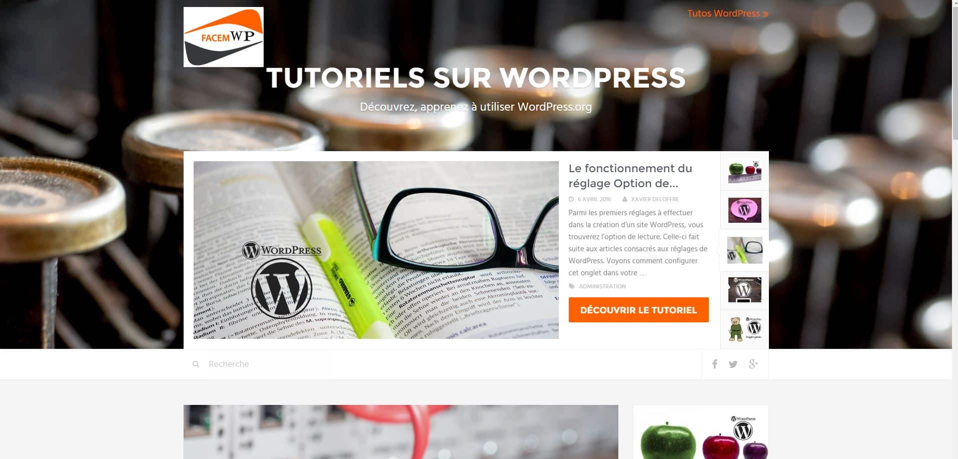 nouveau blog wordpress de l agence facem